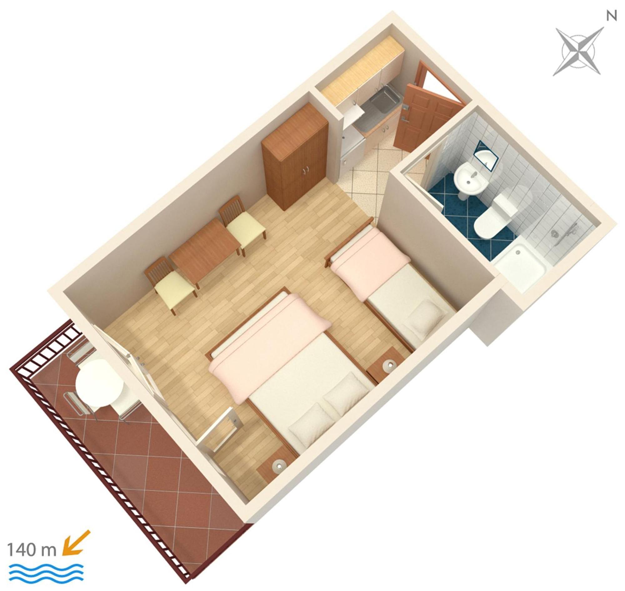 Apartments And Rooms By The Sea Brela, Makarska - 2752 外观 照片