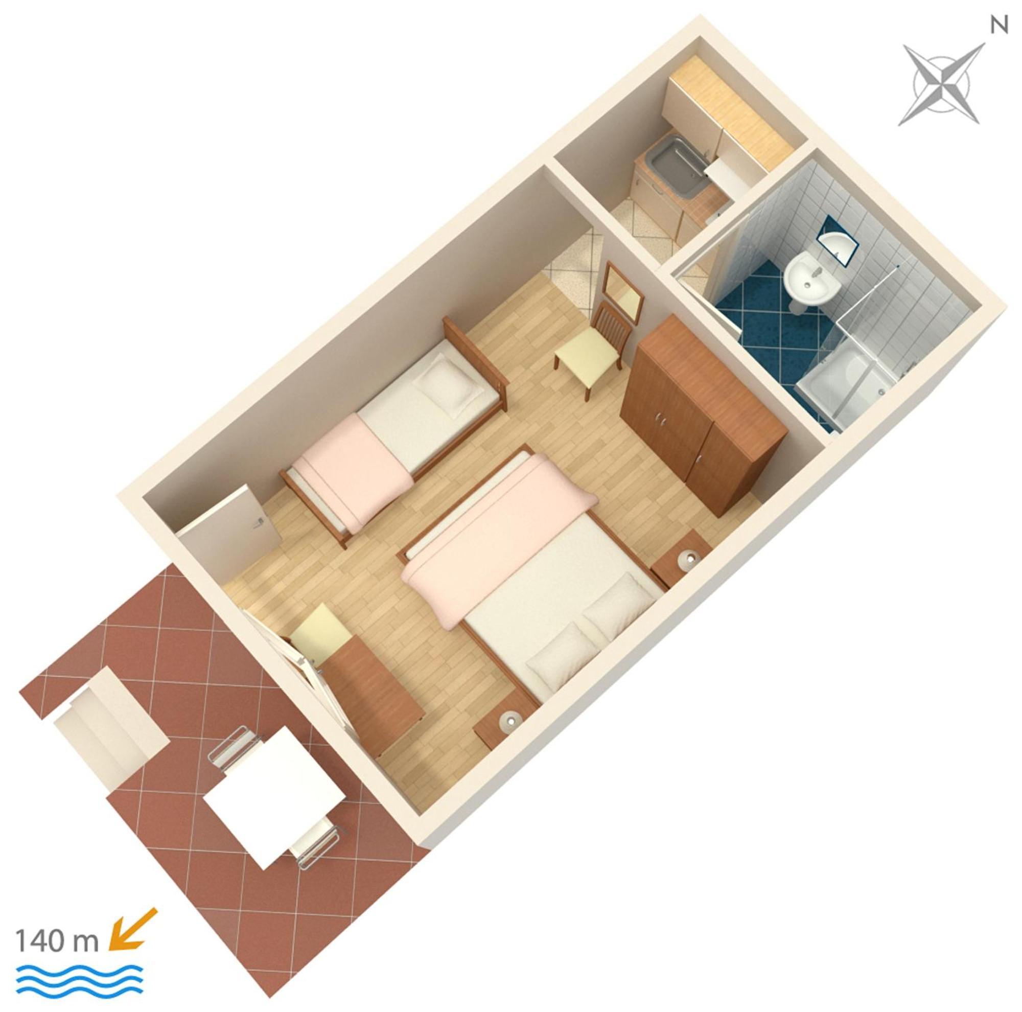 Apartments And Rooms By The Sea Brela, Makarska - 2752 外观 照片