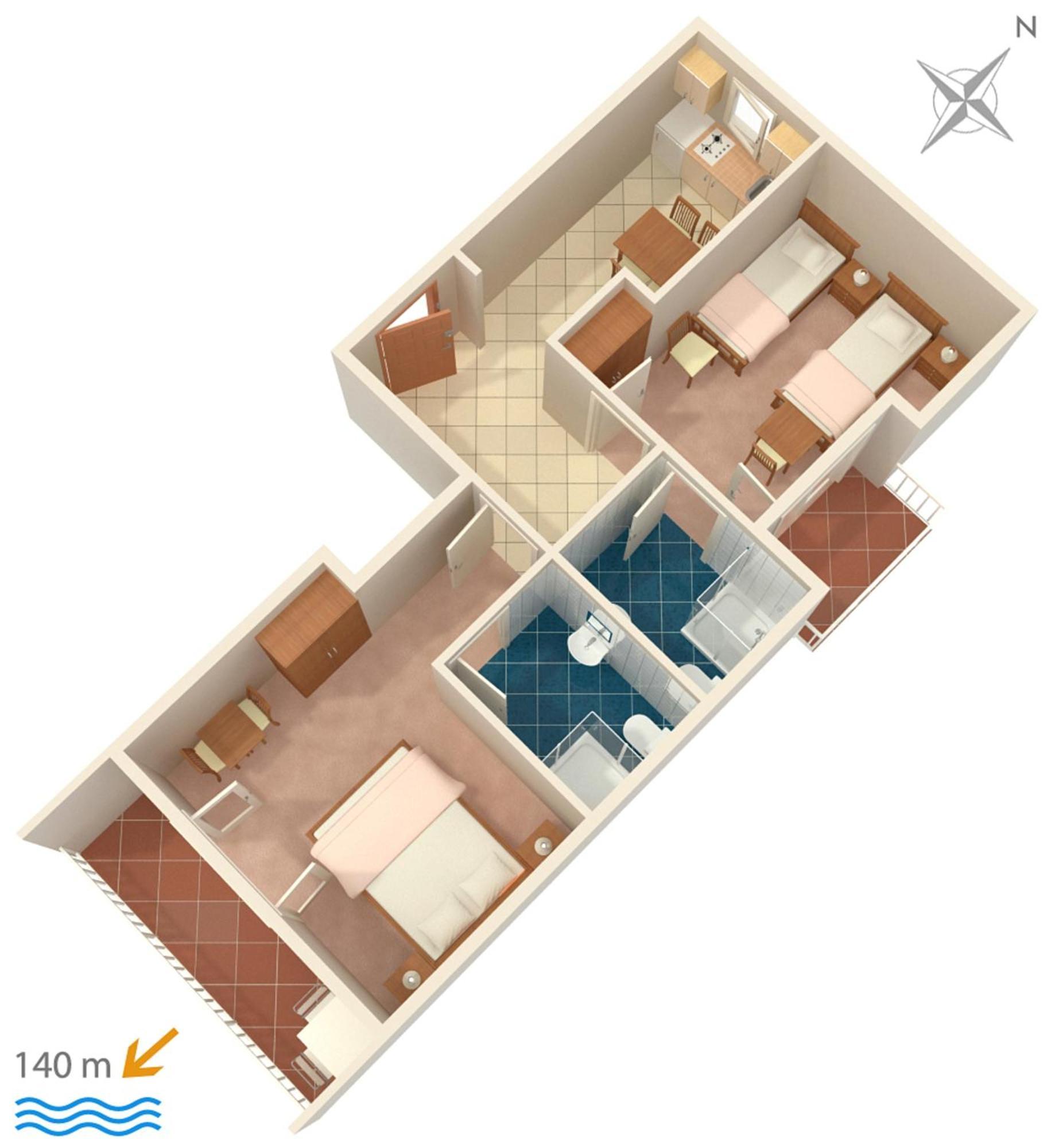 Apartments And Rooms By The Sea Brela, Makarska - 2752 外观 照片